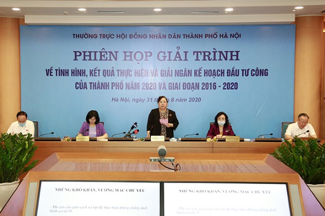 Chủ tịch HĐND TP phát biểu kết luận phiên họp giải trình